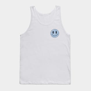 Blue Smiley Face Tank Top